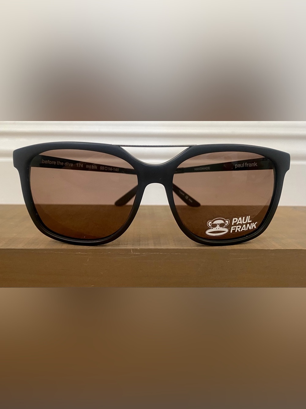 Brand New Paul Frank “Before the dive” Matte Black  Sunglasses